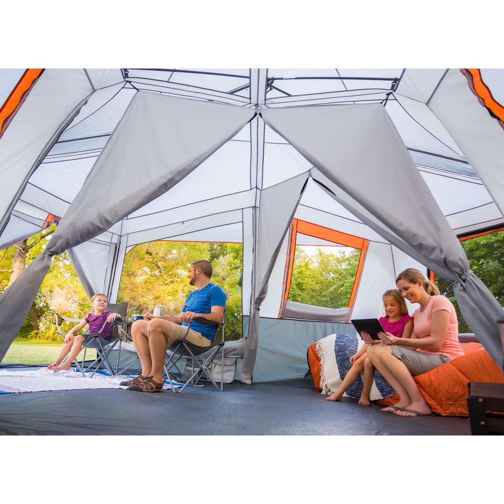 Carpa Cabina Instantánea Premium - Capacidad 12 Personas (3 Habitaciones)