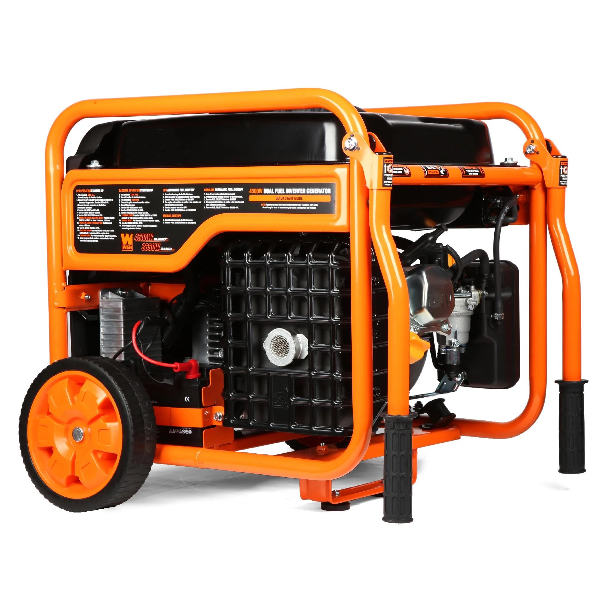 Dg4500Ix 4500-Watt RV and Transfer-Switch-Ready Dual Fuel Open Frame Inverter Generator with Electric Start and CO Watchdog