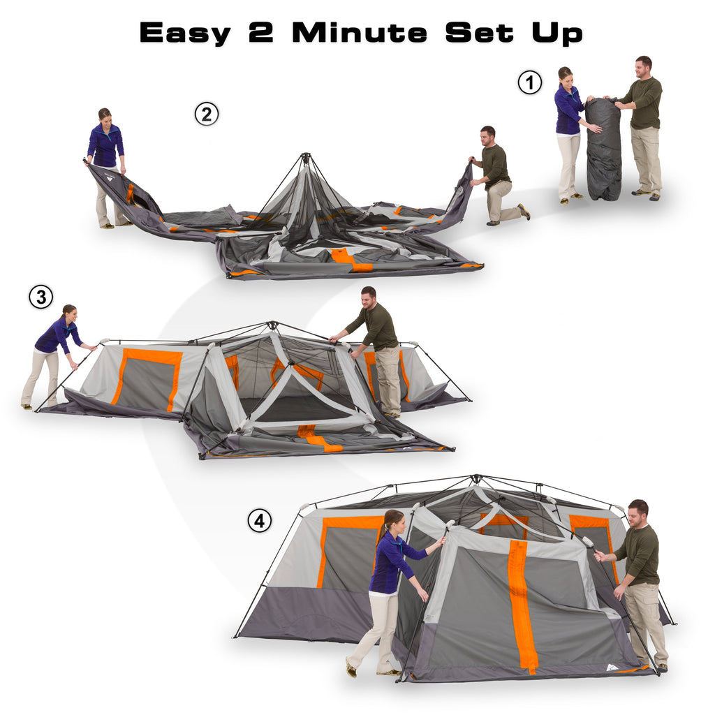 Carpa Cabina Instantánea Premium - Capacidad 12 Personas (3 Habitaciones)