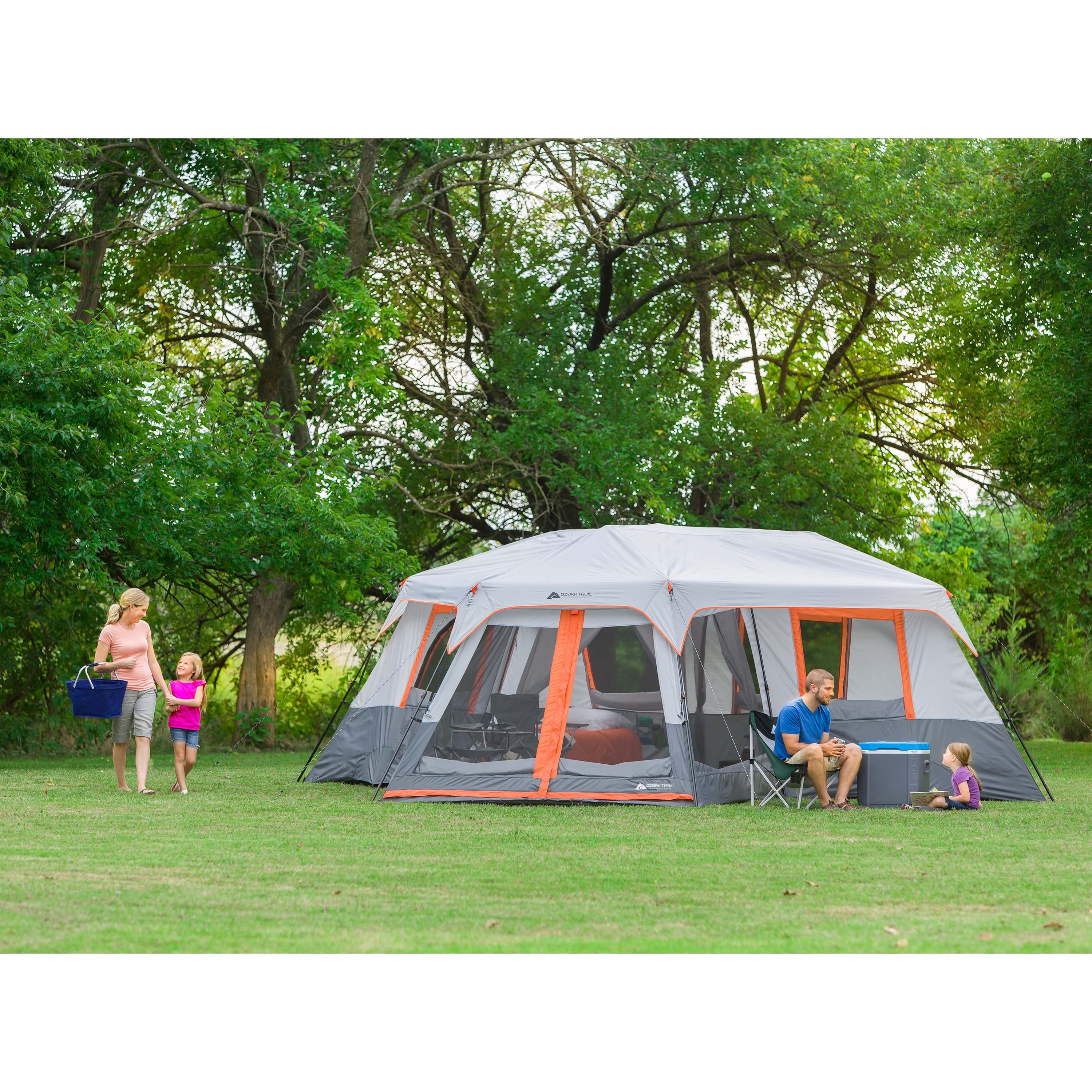 Carpa Cabina Instantánea Premium - Capacidad 12 Personas (3 Habitaciones)