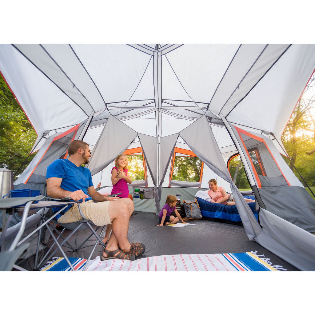 Carpa Cabina Instantánea Premium - Capacidad 12 Personas (3 Habitaciones)