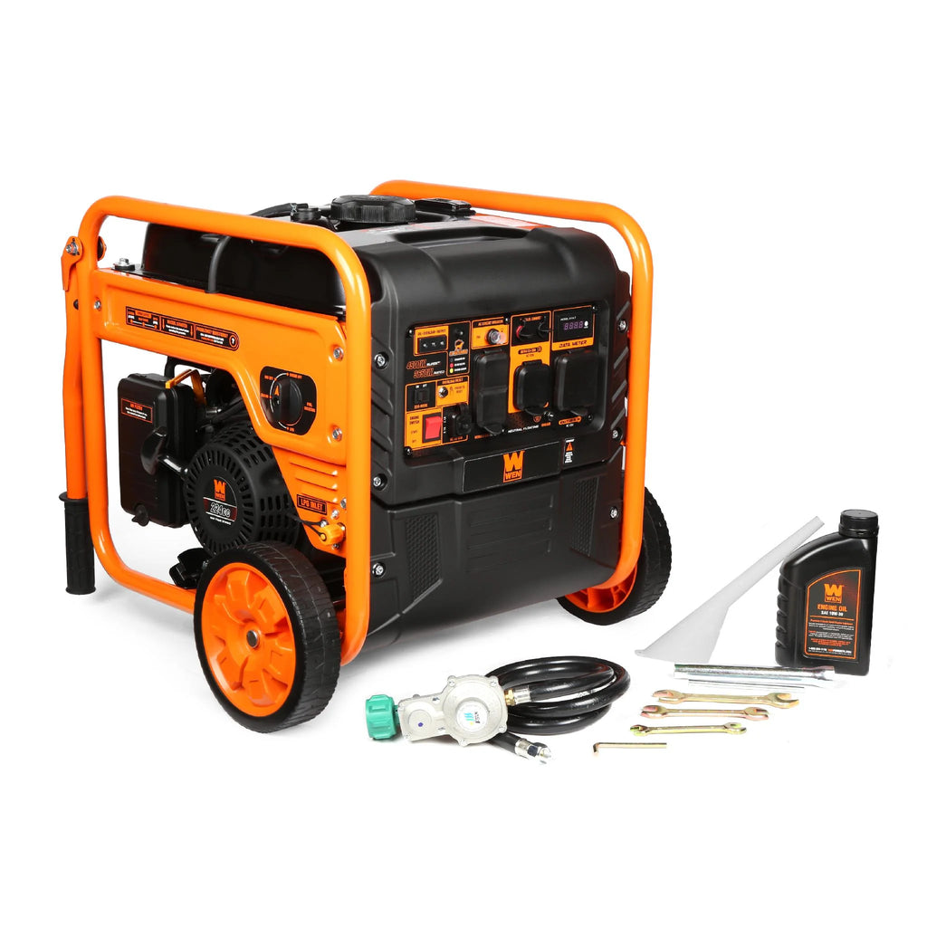 Dg4500Ix 4500-Watt RV and Transfer-Switch-Ready Dual Fuel Open Frame Inverter Generator with Electric Start and CO Watchdog