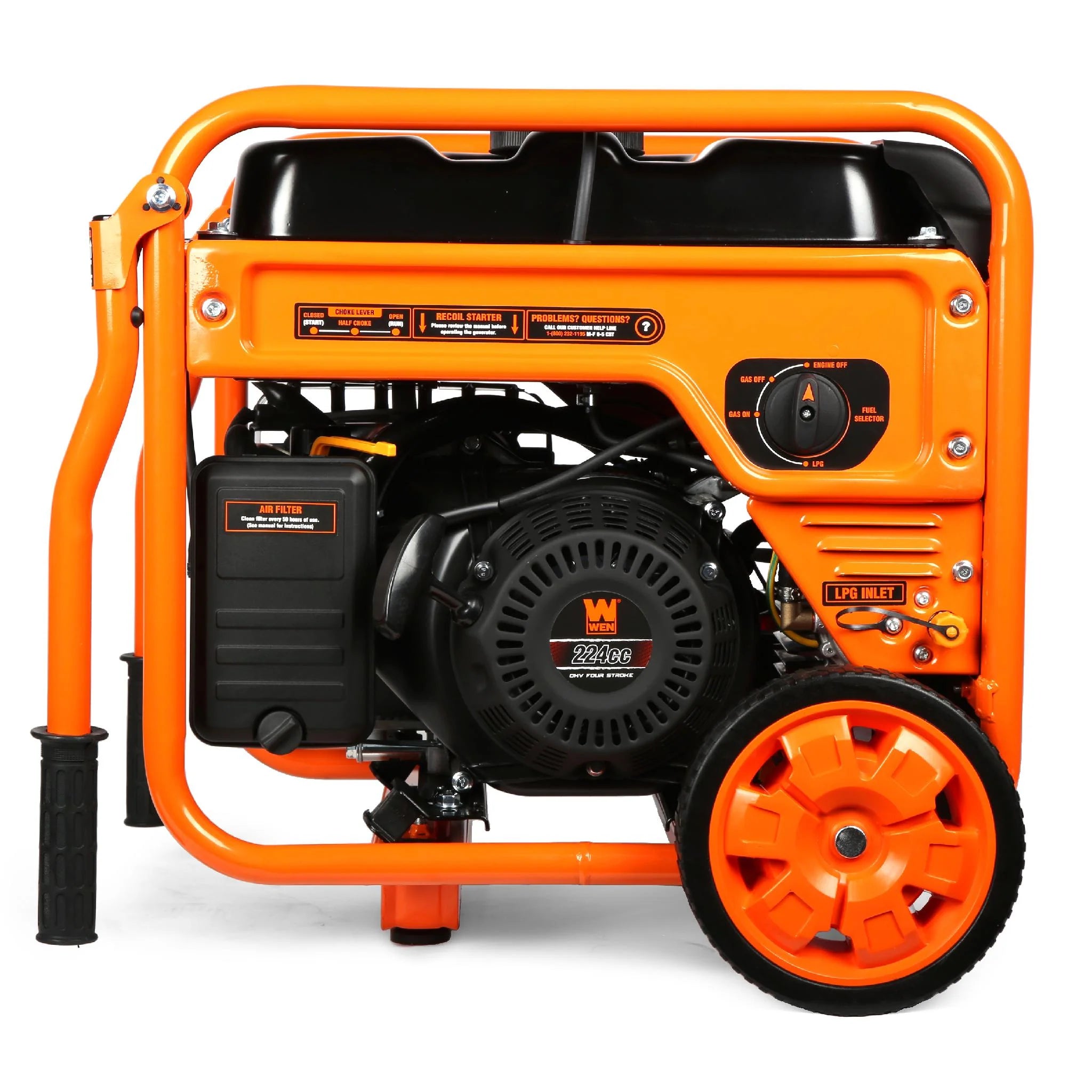 Dg4500Ix 4500-Watt RV and Transfer-Switch-Ready Dual Fuel Open Frame Inverter Generator with Electric Start and CO Watchdog